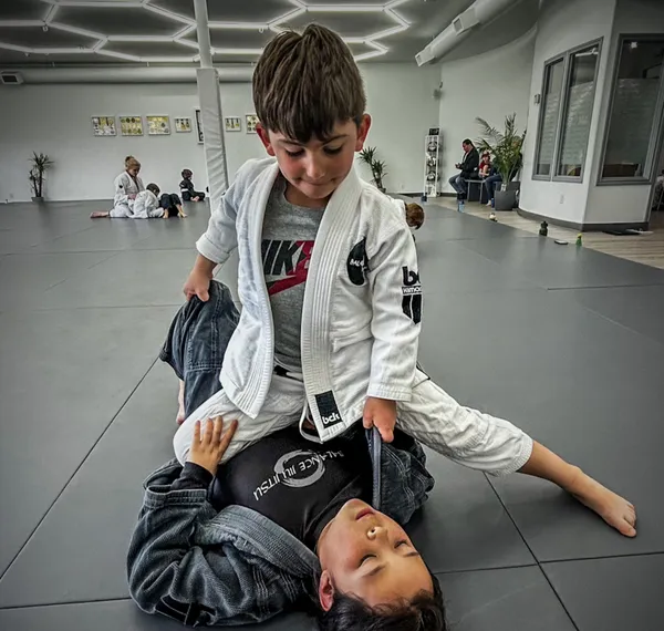 Coach and students at Balance Jiu-Jitsu Winnipeg