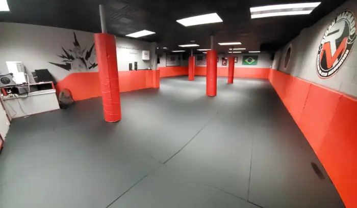 Crossover BJJ class working positional drills
