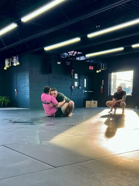 The CSG mat room at golden hour