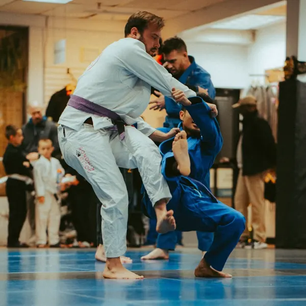 Jiu Jitsu rolling at Easton Centennial