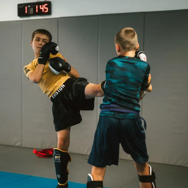 Kickboxing class at Easton Centennial