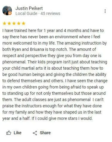 Kids martial arts class at Gracie Jiu-Jitsu Ocean Springs