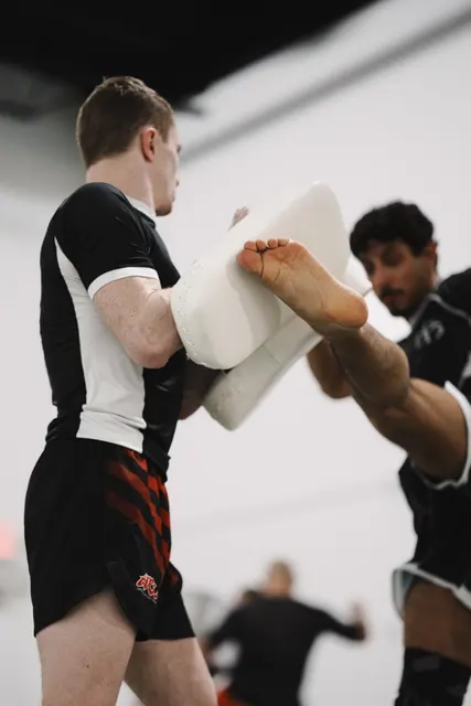 Muay Thai kick training