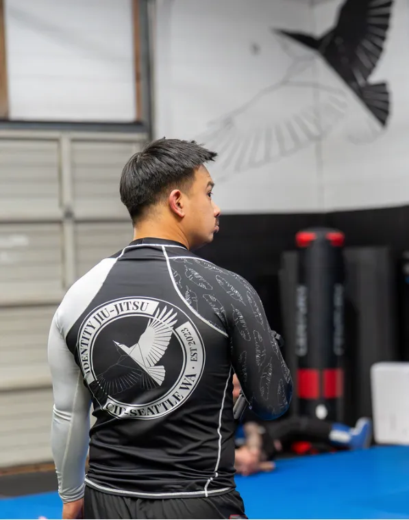 The Identity Jiu-Jitsu mat — a Japandi-inspired training space in Seattle's International District