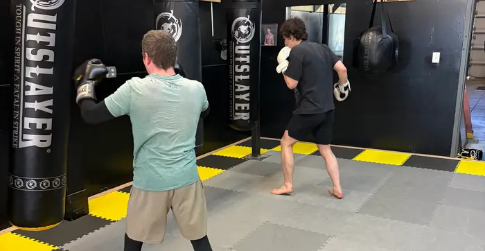 Training on the mats at Mythic Martial Arts in Tacoma