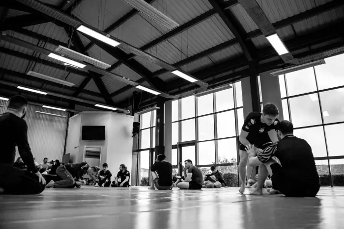 Brazilian Jiu Jitsu sparring at Peak Jiu Jitsu Stafford
