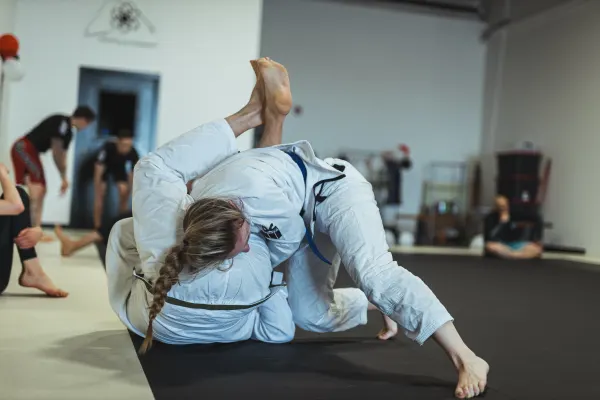Quantum Jiu-Jitsu — students training together