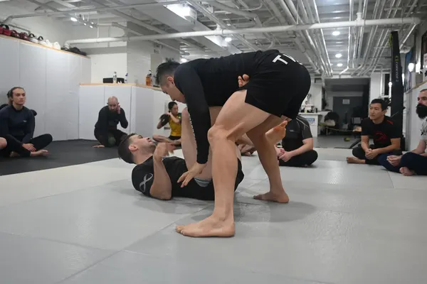 Open mat rolling at South Boston BJJ
