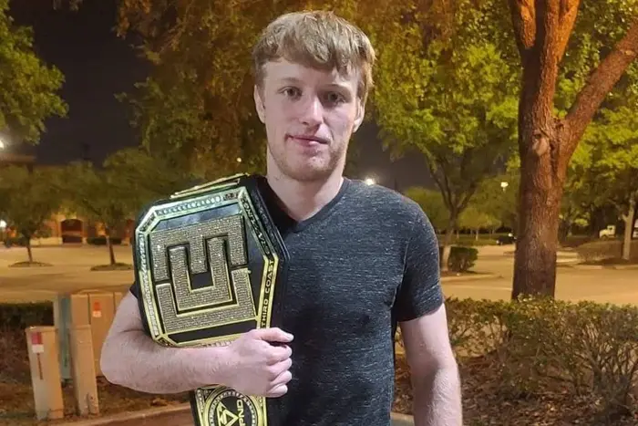 3rd Coast Grappling championship belt winner