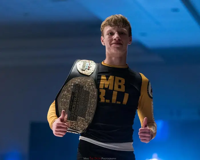 Submission Hunter Pro championship belt winner