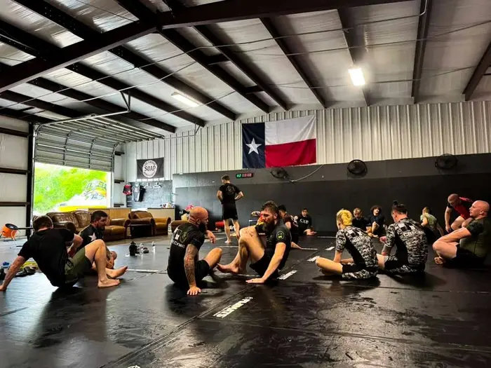 Training session on the mats