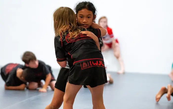 Jiu-jitsu class in session at the Colonial Heights academy
