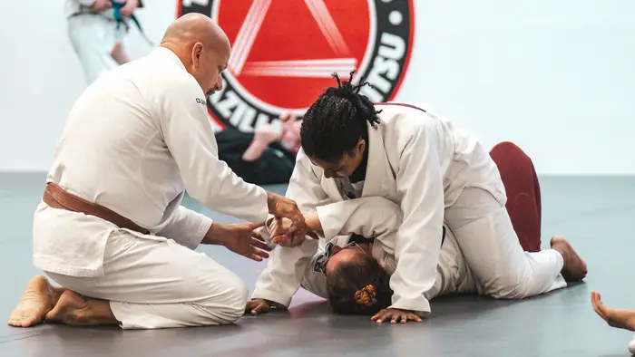 Training partners drilling technique at Tri Cities Jiu Jitsu Club
