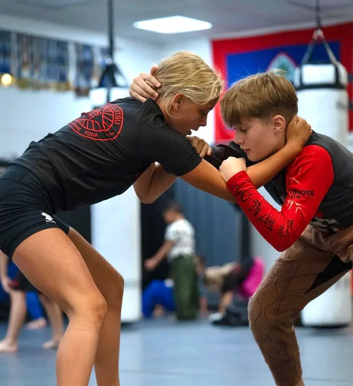 Teen and adult wrestling training