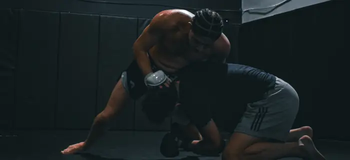 Duel de grappling à Triangle Nation