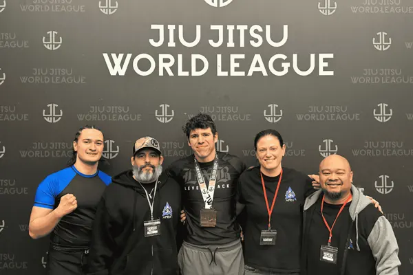 The competition team at the Jiu Jitsu World League