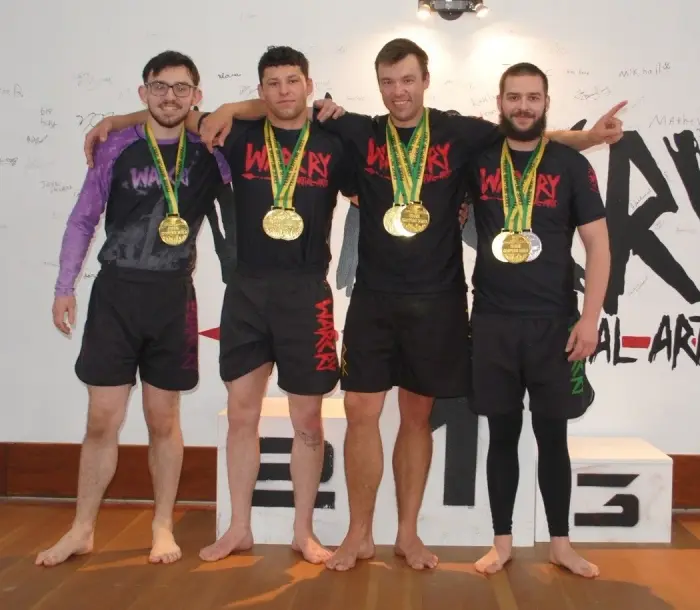 Submission grappling training at WARCRY Martial Arts in Melville