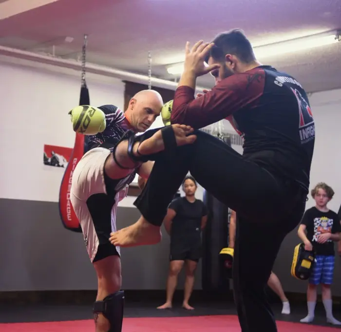 Youth kickboxing class in Melville