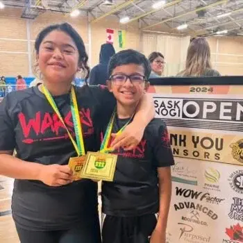 Youth BJJ competitor at WARCRY Martial Arts