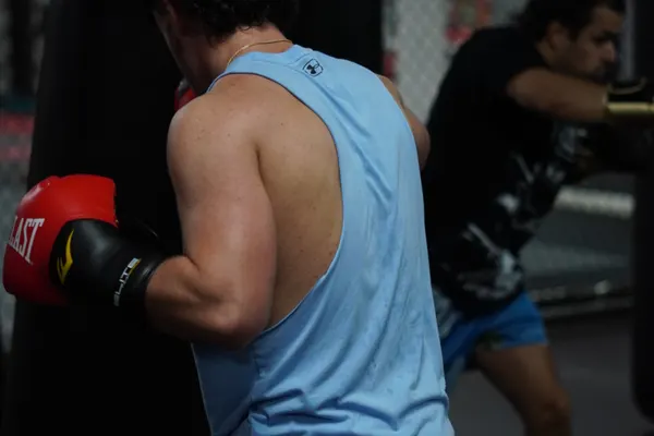Members training together at Webb Fitness & MMA