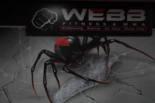Grappling exchange at Webb Fitness & MMA